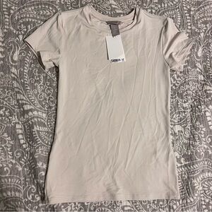H&M tight cream grey top